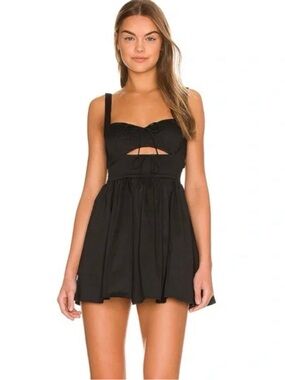 For Love and Lemons Landon Black Mini Dress